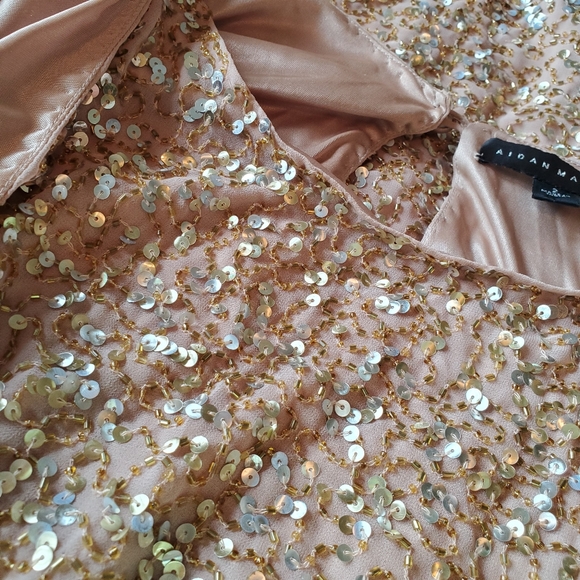 Aidan Mattox Sequin Cocktail Party Dress - Picture 9 of 16